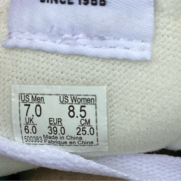 Vans new Comfycush Sk&-Hi In Bloom Blue Yellow Size 7.0(Men)/8.5(Women) - Picture 13 of 13